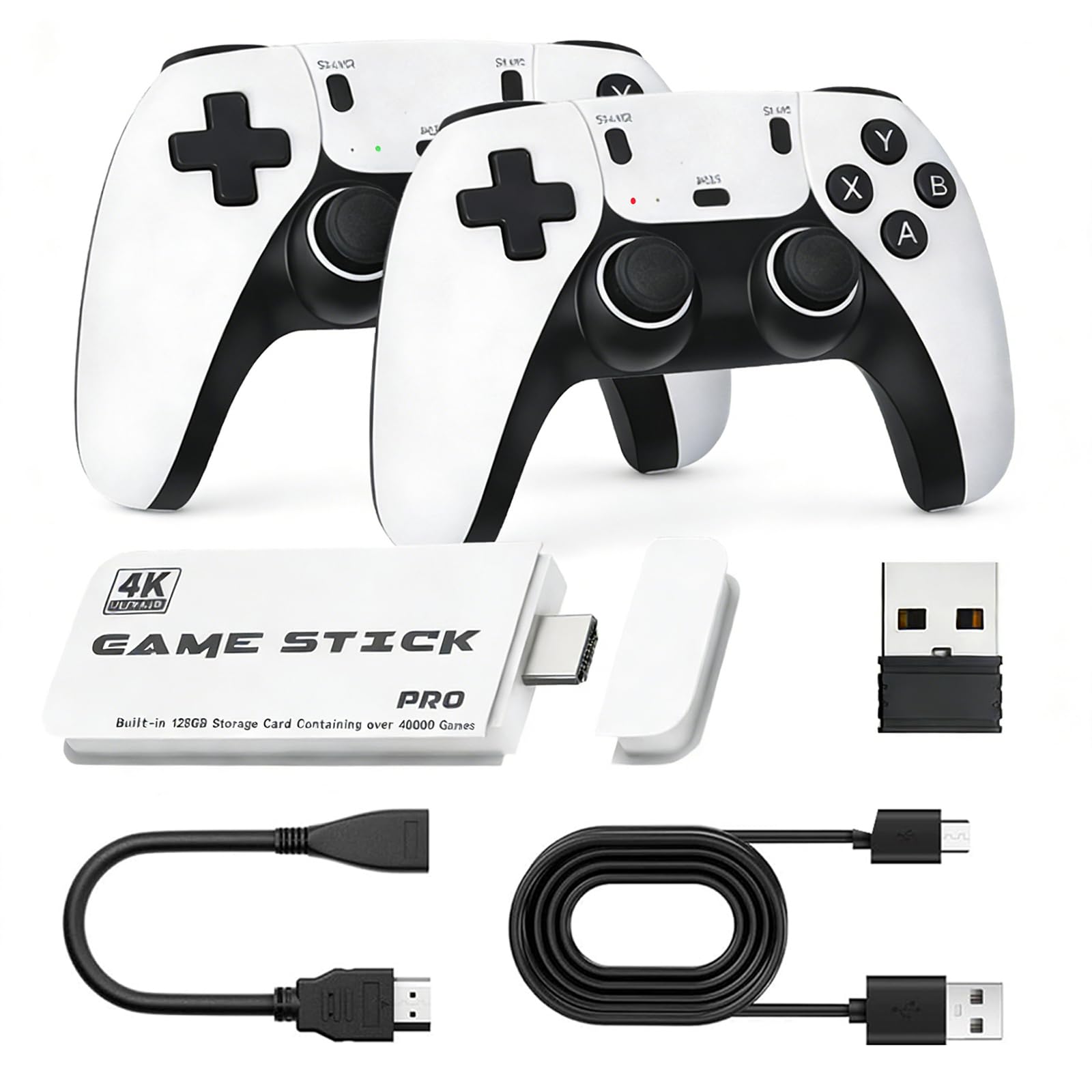 Photo 1 of 2026 Upgraded M15 Retro Game Stick Pro, 128GB Retro Gaming Console, Plug & Play HDMI Game Stick for TV PC, Supports Multiple Open-Source Emulator Platforms, Dual 2.4G Wireless Controllers