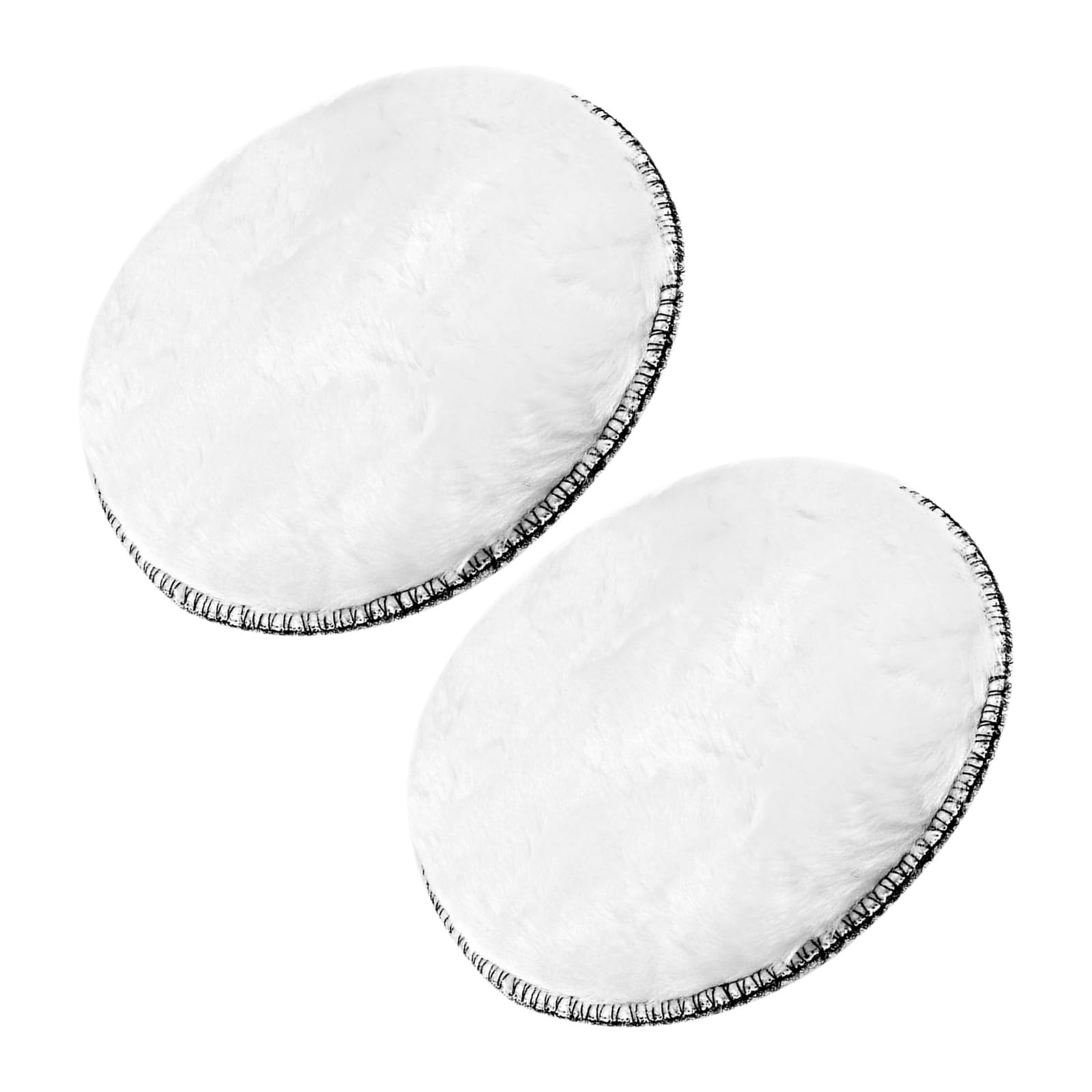 CoCud Wool Polishing Pad, 5" Diameter, Wool Hook and Loop Backing Buffing Pad - (Applications: for Cars, Glass, Wood Products), 2-Pieces