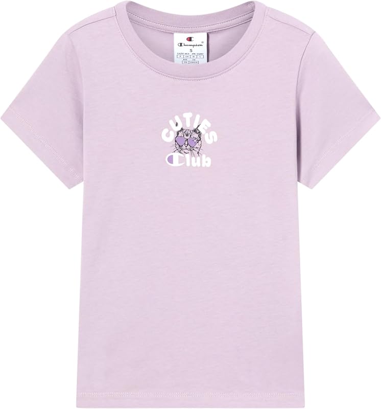 Legacy Girls, T-Shirt Girocollo con Grafica, S, Viola, Viola, S