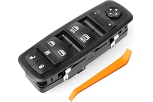 GoAceFit Master Window Switch for 2009-2012 Dodge Ram 1500/2500/3500 with Crew Cab Quad Mega, Front Left Driver Side Power Wi