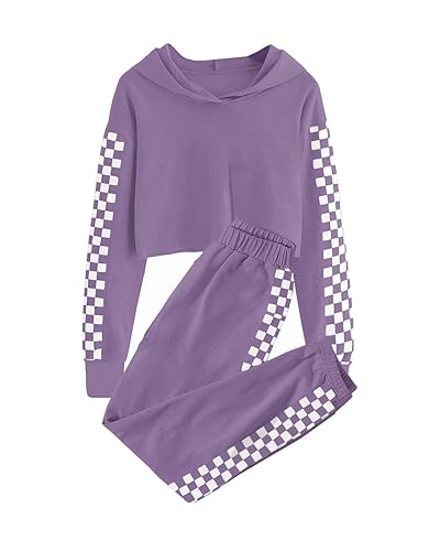 Meikulo Crop Tops for Teen Girls Hoodies Two Piece Outfits - Main Image