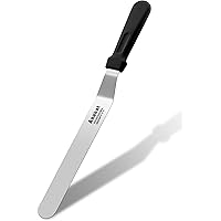 Anaeat Icing Spatula, Professional Cake Angled Offset Spatula with 12" Stainless Steel Blade - Thickened Frosting Knife with 