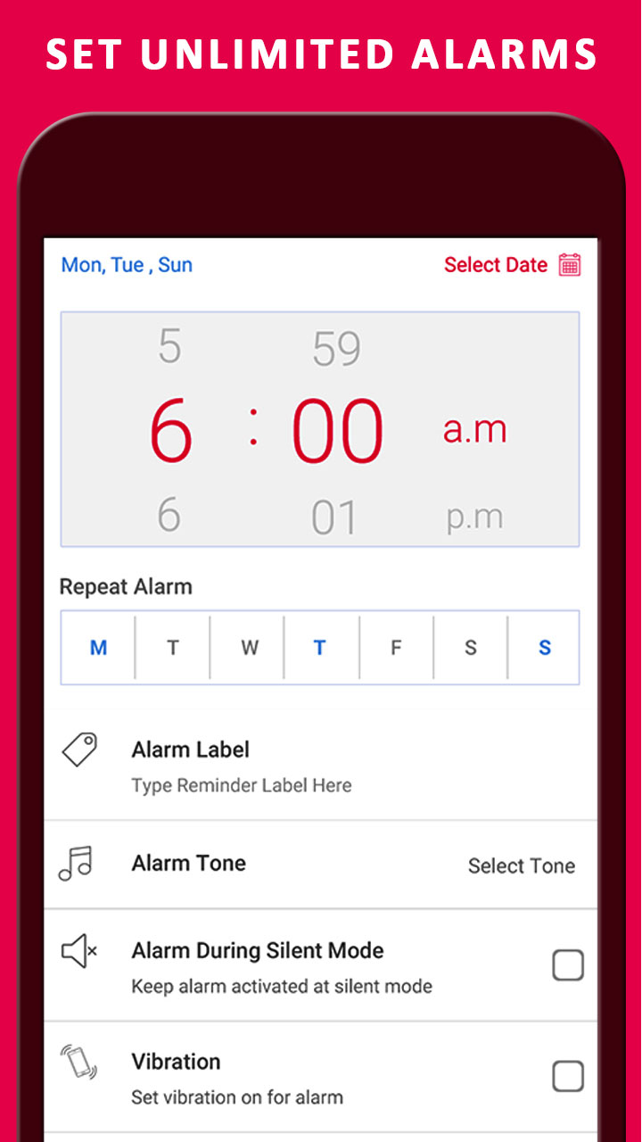 Alarm Me PRO: Multiple Alarm Clock App With Digital Counter, Stopwatch and World Clock widget - Thumbnail 4