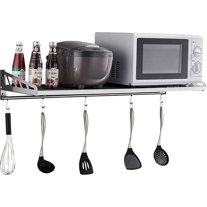 shelf Rejilla de Cocina de Acero Inoxidable 304, Colgador de Pared ...