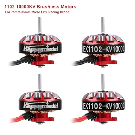 4 stücke 1102 10000KV Brushless Motoren 2S-3S EX1102 Micro Drone Motor für FPV Racing Tiny Whoop 66mm Ductless Rahmen 75mm-85