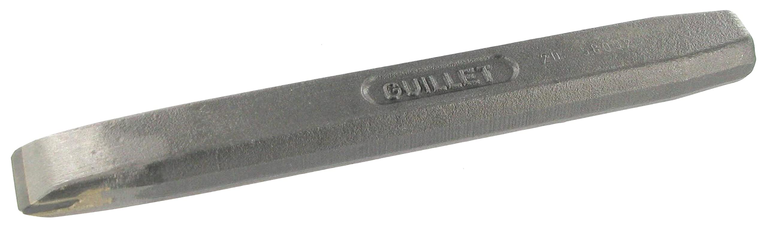 Guillet 190mm Impact Chisel - High Carbon Steel Blade, Wood Handle, Pointed Edge