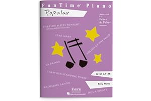 FunTime Piano: Popular - Level 3A 3B | Late Elementary Piano Method and Sheet Music Songbook | 12 Graded Arrangements of Movie and Pop Favorites | Faber Piano Book for Kids with Fun Repertoire