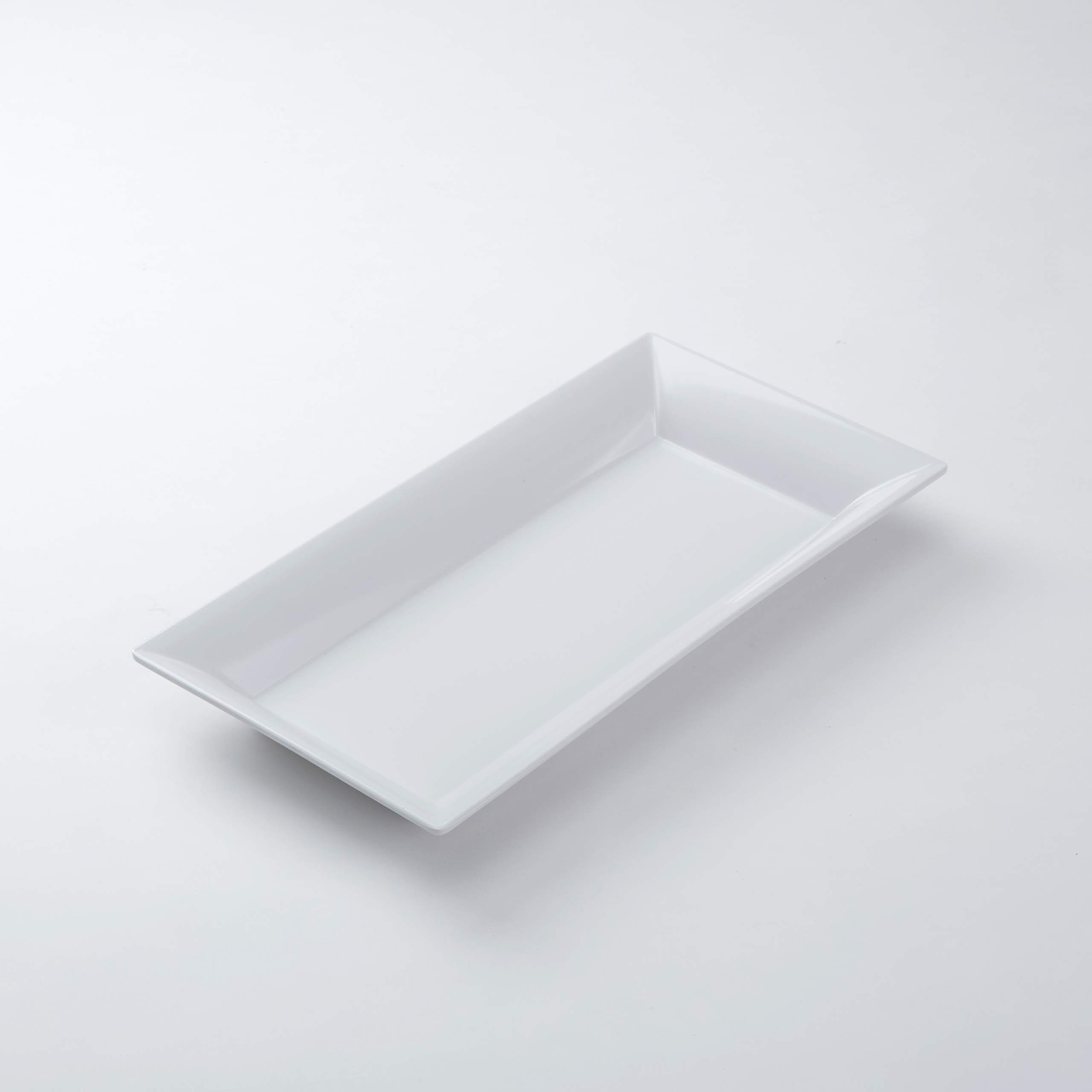 American Metalcraft MEL23 Endurance Melamine Rectangular Platter, 18" x 8.25", White