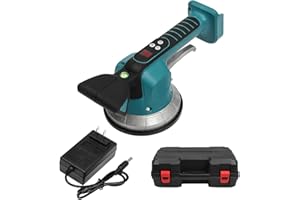 LSYSGSB Tile Vibration Leveling Machine, for 20V Battery (Battery NOT Included) Tiler Vibrator Tool with Ten Adjustable Speed & Suction Cup & Digital Display & Lock Design for Floor, Tile, Wall