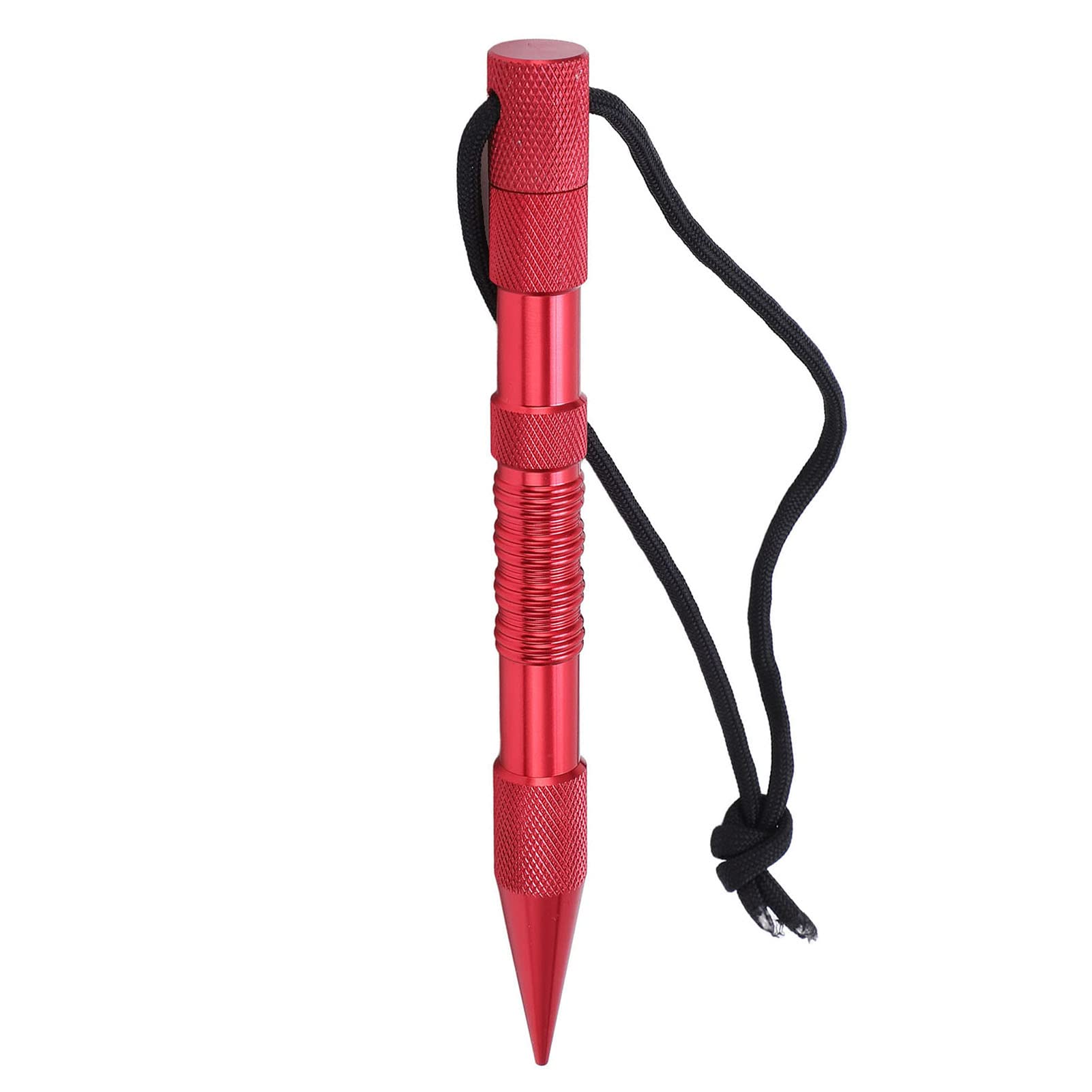 AMONIDA Paracord Accessories, Convenient Aluminum Alloy Durable Paracord Tools for Leather Woven for Umbrella Rope Bracelets(red)