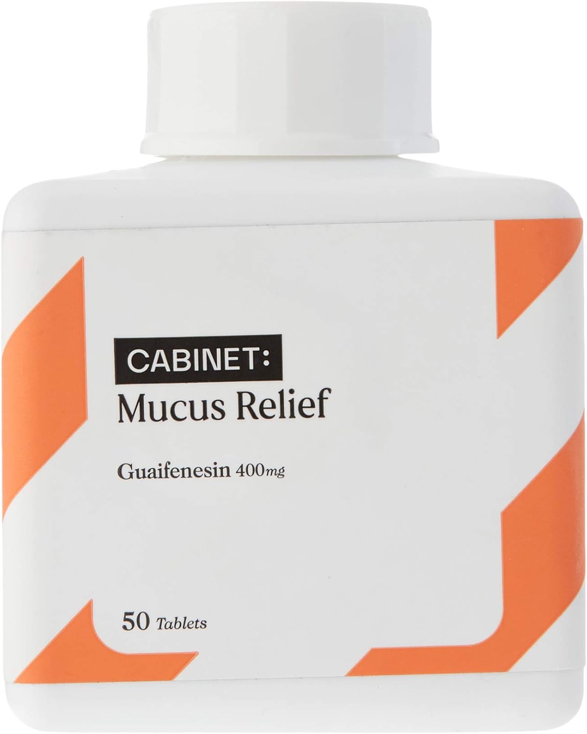 Cabinet Mucus Relief Caplets (Active Ingredients Guaifenesin 400mg) | Chest Congestion and Decongestant | Thins and Loosens Buildup | Fast Acting: Health & Personal Care