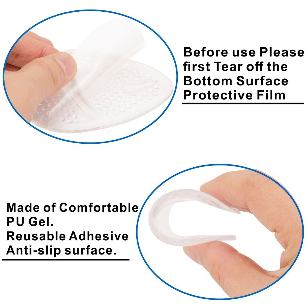 Skyfoot’s Metatarsal Pads, Ball-of-Foot Cushions Prevent Calluses and Blisters for Men and Women - 4pcs