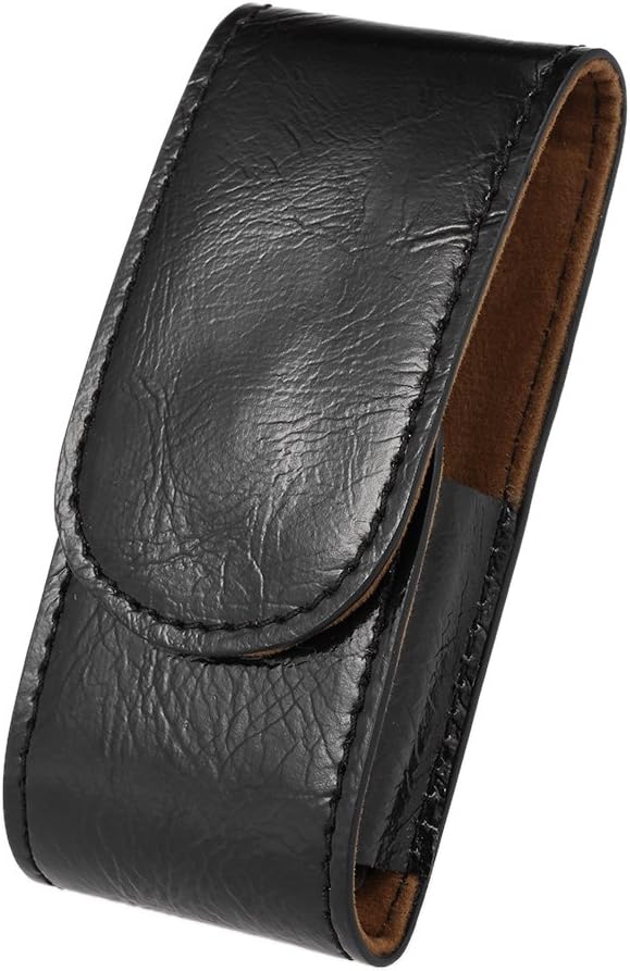 Anself PU Leather Razor Pouch Safety Razor Travel Case for Razor Blade