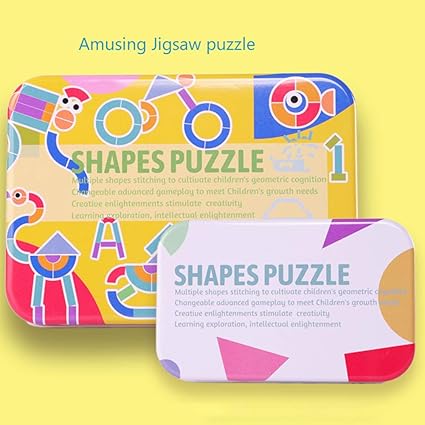 Leoie Wooden Pattern Animals Jigsaw Puzzle Sorting and Stacking Games Educational Toys for Toddlers A Ostrich