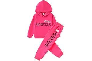 LKALPSQ Toddler Girls Pant Set Warm Hoodie Long Sleeve Winter Outfits Sweatsuits Girls' Clothing Sets 2 Piece