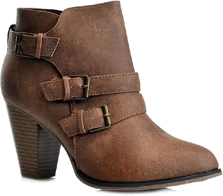 chunky block heel booties