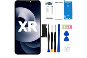 LMQ for iPhone XR Screen Replacement Kit 6.1inch,3D Touch LCD Display Digitizer Assembly with Repair Tools +Tempered Glass, Compatible with iPhone XR Screen Replacement (A1984/A2105/A2106/A2108) 6.1inch