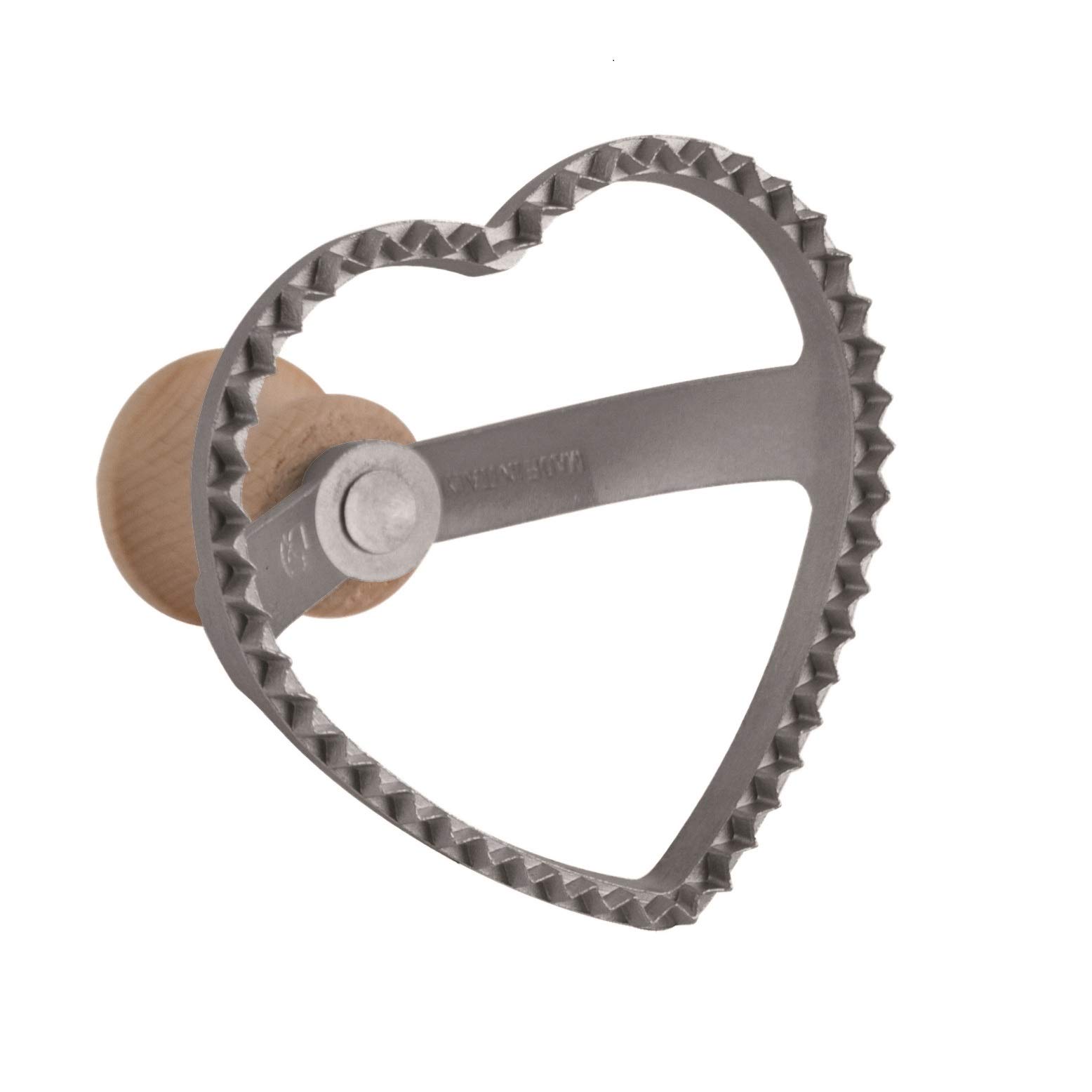 Tredoni 8.5cm Heart Shape Ravioli Pasta/Dough Stamp Cutter, Cookie Stamp (Heart - 8.5 cm)