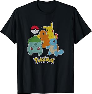 Pokémon First Generation Group Shot Logo T-Shirt