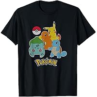 Amazon.com: Pokemon Adult Unisex Black Grid T-Shirt : Clothing