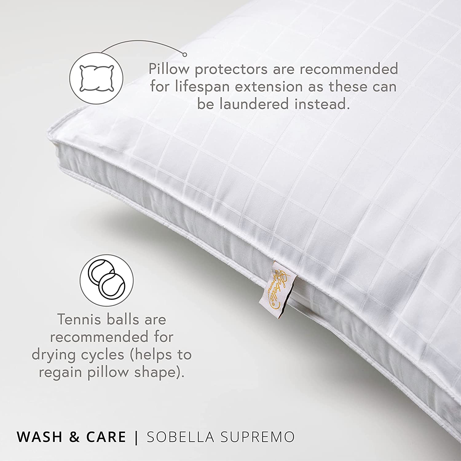 Sobel Westex Sobella Supremo Side and Stomach Sleeper Pillow Hotel