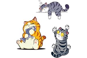SHOWCOLOUR Cat Car Sticker Car Window Sticker 3D for Car Window Bumper Cute Car Decal for Car Window Door Bumper Car Accessories Decoration 3 Pack Personalized Unique