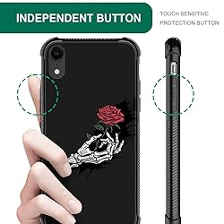 CARLOCA Compatible with iPhone XR Case,Skull Hand