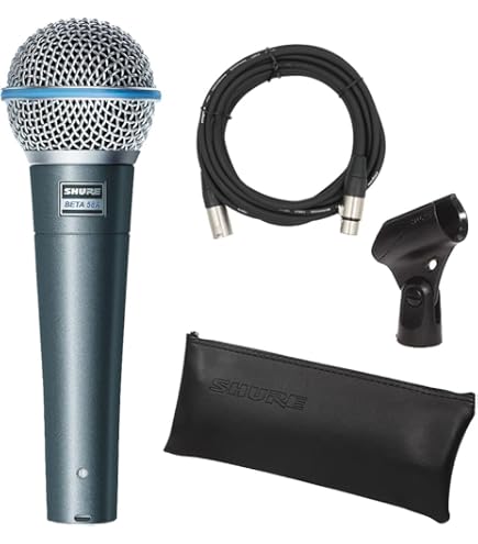 Amazon.com: Shure Beta 58A Supercardioid Vocal Microphone & Pig