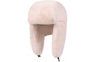 Brcus Women Russian Ushanka Trapper Pilot Aviator Cap Winter Windproof Ski Hat