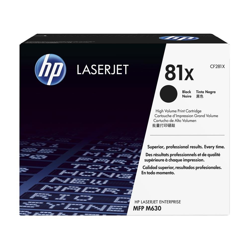 CF281XC HP CLJ M630 CARTRIDGE BLACK HC HP81X 25,000S. High Capacity Contract