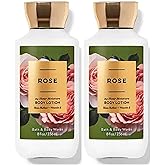 Bath & Body Works Bath and Body Works Rose Super Smooth Body Lotion Sets Gift For Women 8 Oz -2 Pack (Rose)