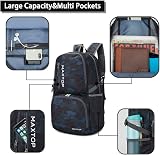 MAXTOP 40L Lightweight Backpack Outdoor Daypack Foldable Water Resistant view 3