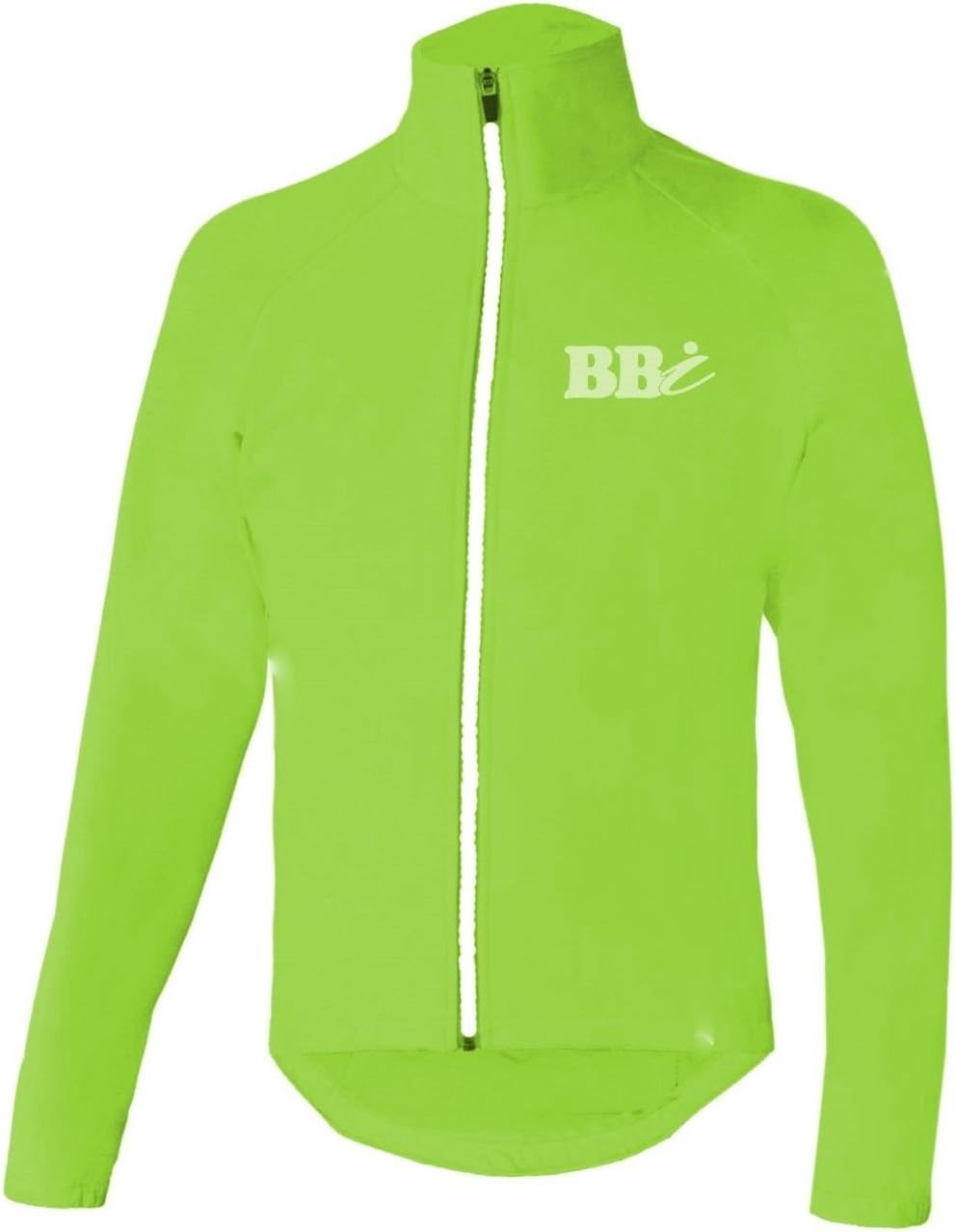 RVX Mens Cycling Rain Jacket Waterproof High Visibility Running Top Rain Cover HIVIZ-Green-M