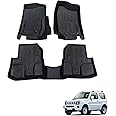 WANGDUOYU TPE Floor Mats Liners Compatible with Suzuki Jimny 2008-2018, 3 Pcs Black Front Floor Liners (2008-2018 Jimny)
