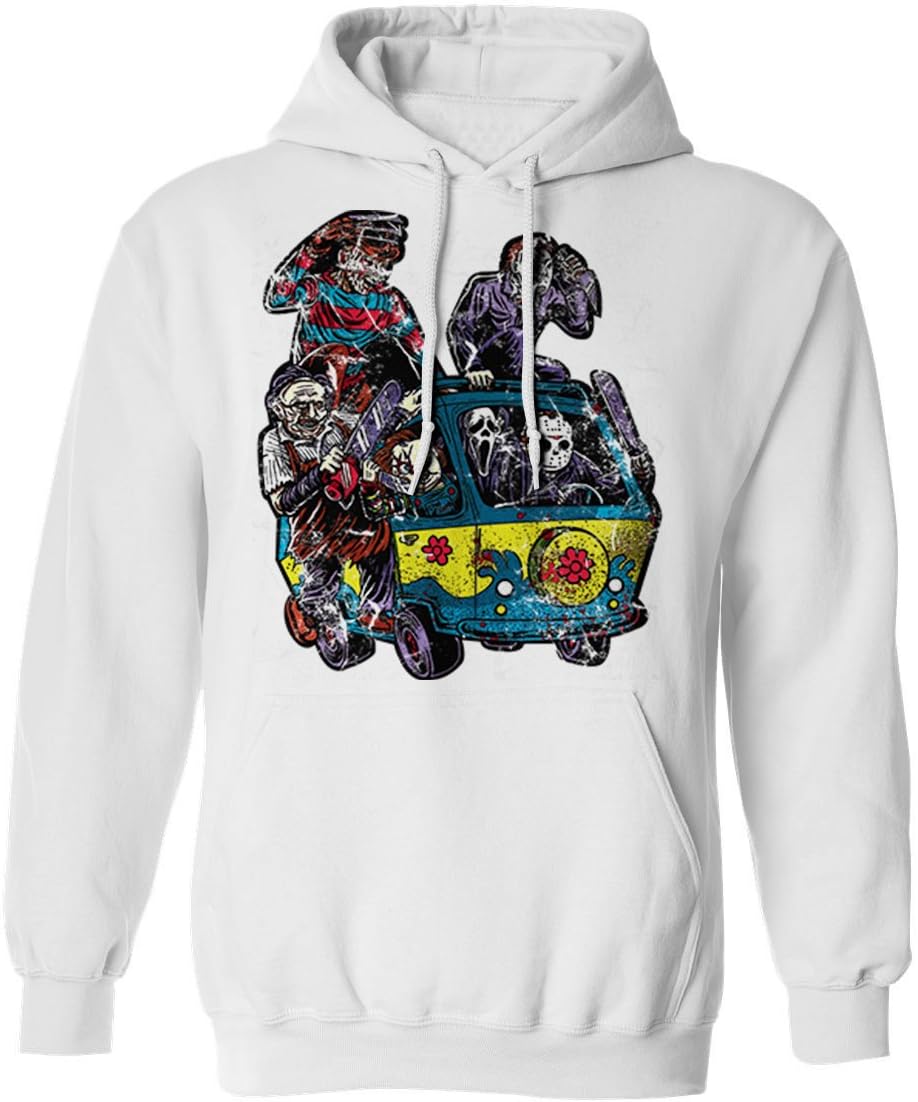 RIVEBELLA New Novelty Graphic Tee The Massacre Machine Mens Hoodie Hooded Sweatshirt