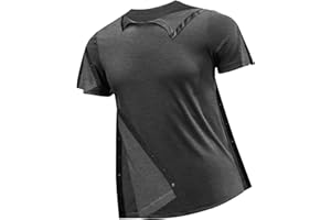 MAOPOTOUFU Post Shoulder Surgery Shirts Recovery Tear Away Short Sleeve Full Open Side Snap- Men's - Women's - Unisex Sizing