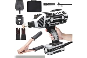 ARCWARES Portable Electric Welding Machine, 20-120A 110V ARCHandheld Welder Machine with Rods,IGBT Inverter Welding Gun Stick Welder 6 Variable Current Adjustment Welding Tool Set for1/16"-1/8" Welding Rods