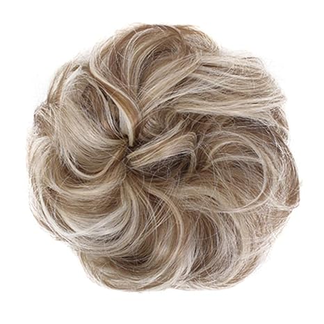 Winbuy Hair Bun Extensions Short Messy Curly Dish Synthetic Hair