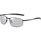 FEISEDY Photochromic Classic Polarized Sunglasses Driving Photosensitive Glasses B2444