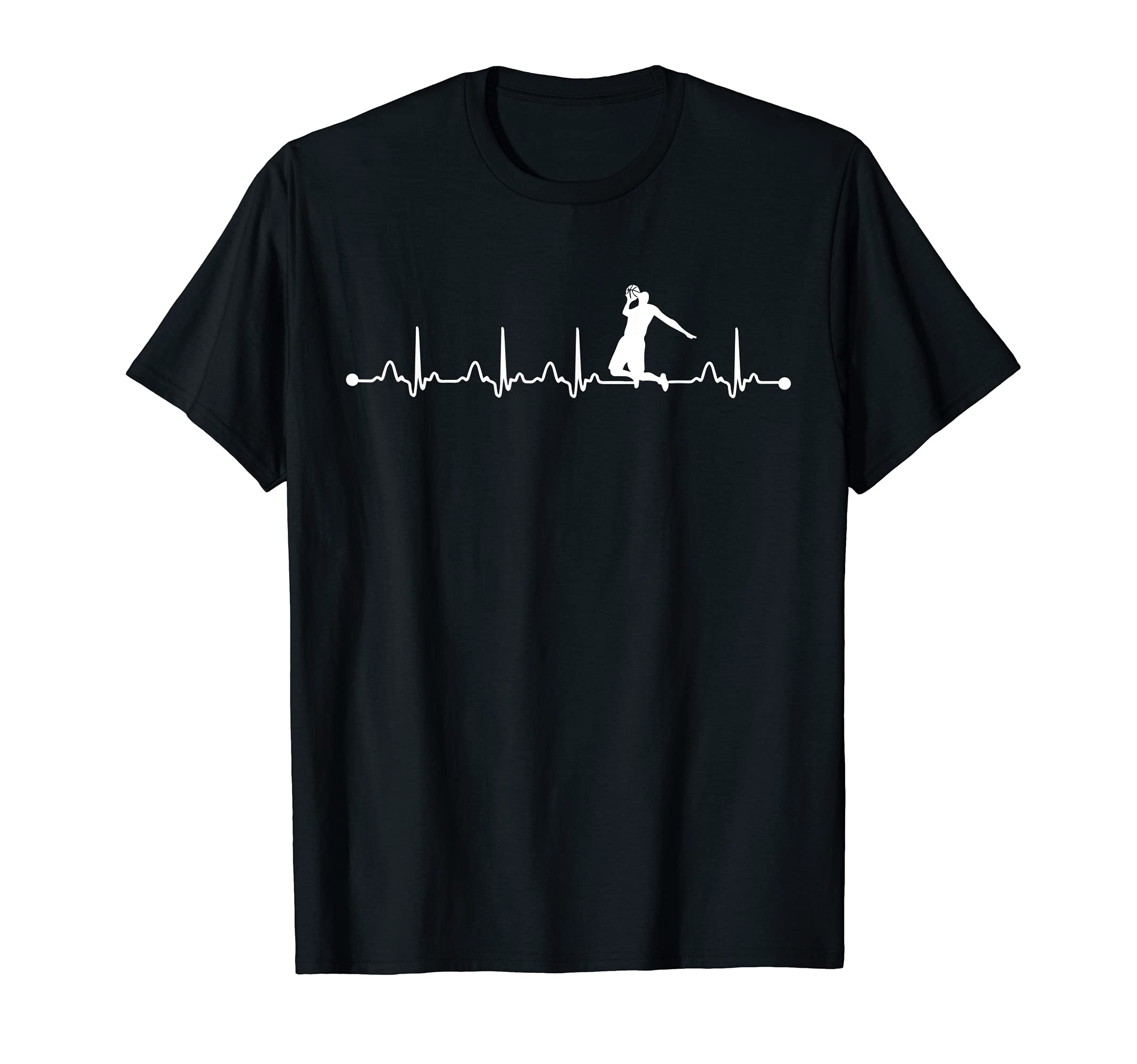 Basketball Heartbeat EKG Pulse for Basketball Player T-Shirt