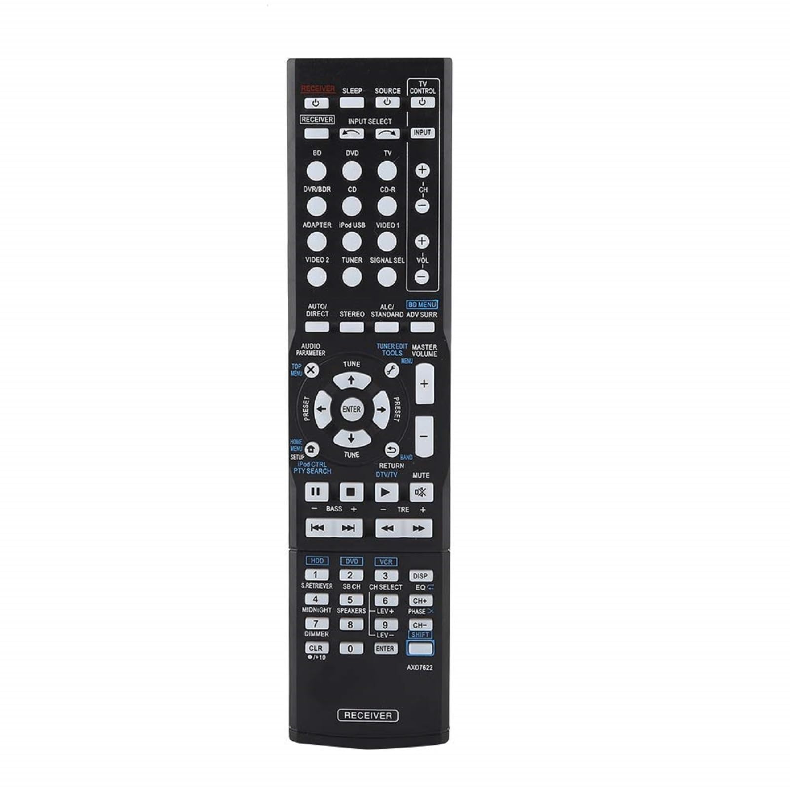 Socobeta Remote Control Replacement Universal Wireless Controller Compatible with Pioneer AXD7622 AV Receiver