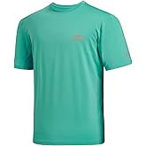 BASSDASH Men’s UPF 50+ Sun Protection Fishing Shirt Short Sleeve UV T-Shirt