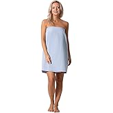 Turkish Linen Women’s Waffle Spa Body Wrap with Adjustable Closure