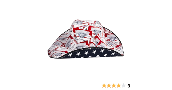Budweiser Cardboard Cowboy Hat : Sports 