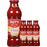 Mutti Tomato Puree (Passata), 24.5 oz. | 4 Pack | Italy’s #1 Brand of Tomatoes | Fresh Taste for Cooking | Canned Tomatoes | 