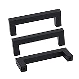 goldenwarm 15 Pack Black Drawer Pulls 5 Inch Black