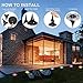 MIXBIRLY Solar Garden Lights Outdoor Green Powered Ground Illumination for Patio Lawn and Front Yard (Color Changing Ground)
