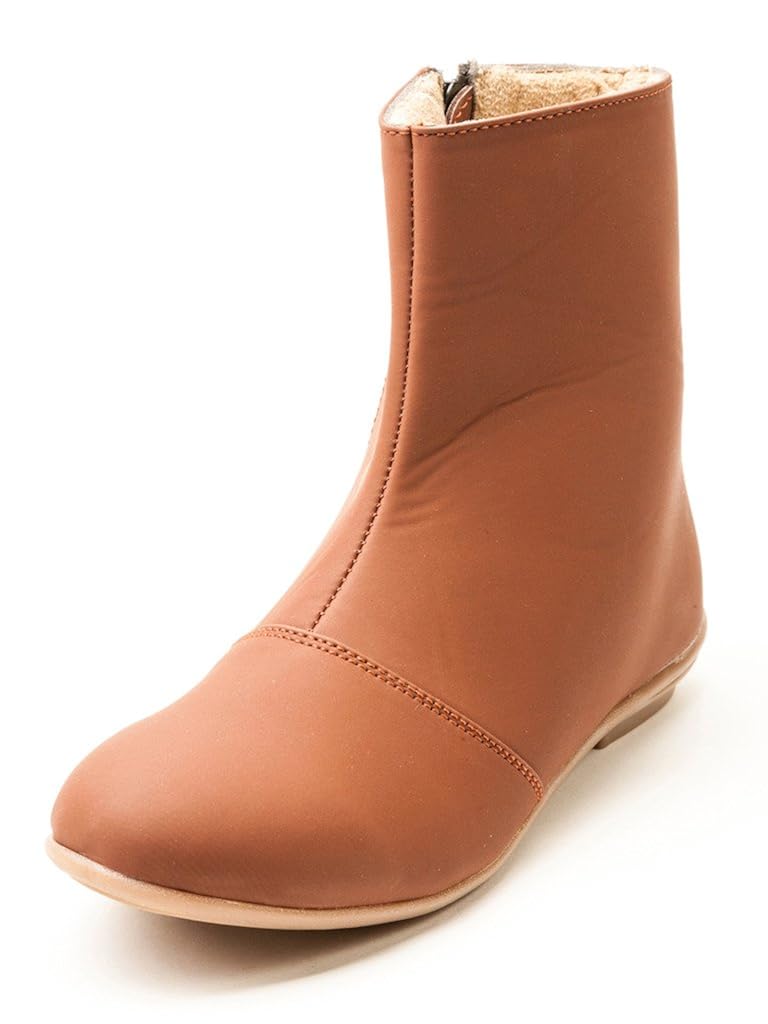 marc loire women's awesome wholesome tan flat casual zipper boots 36 eu