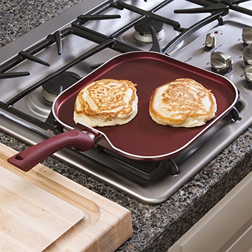3 Ecolution+Evolve+Griddle+Nonstick+Crimson