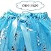 Tacobear Girls 5PCS Princess Dress up Accessories Gift Set Dress Tiara Crown Wig Wand Gloves Blue